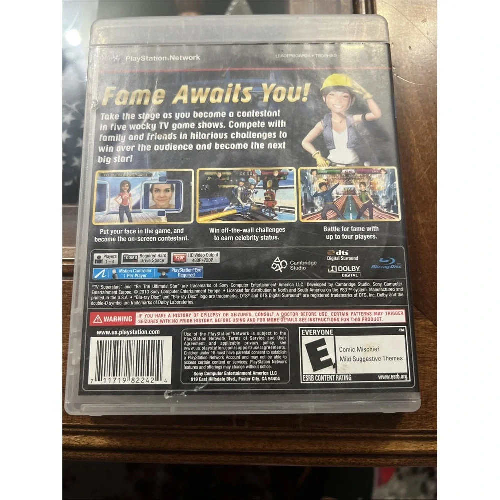 Sony TV Superstars Video Game PS3 Everyone Blue PlayStation Move Required